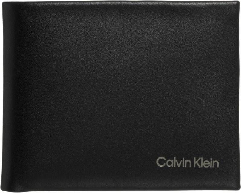 Calvin Klein Zwarte herenportemonnees en kaarthouders Black Heren