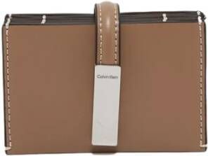 Calvin Klein Eco-Leren Portemonnee Beige Dames