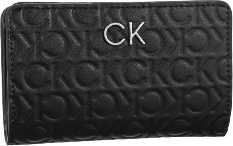 Calvin Klein Elegante zwarte portemonnee met RFID-blokkering Black Dames
