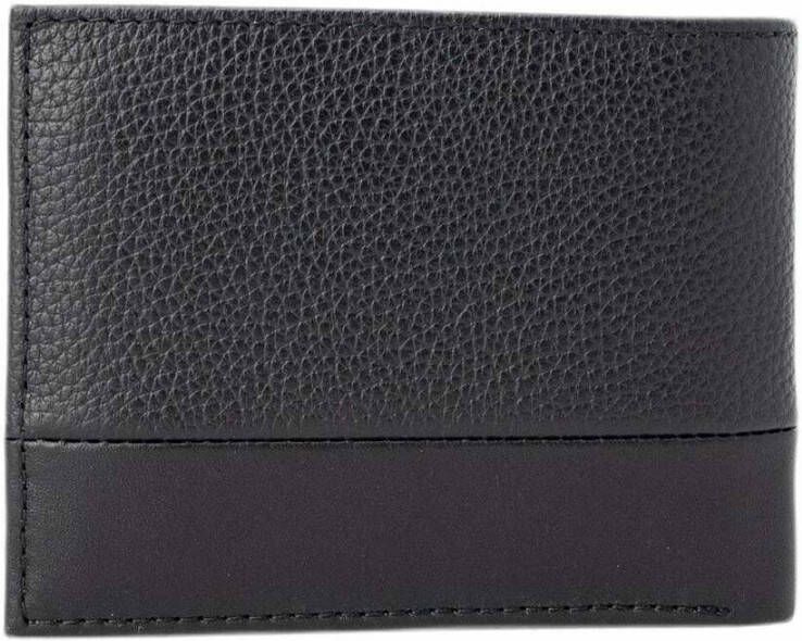 Calvin Klein Zwarte Leren Herenportemonnee Black Heren