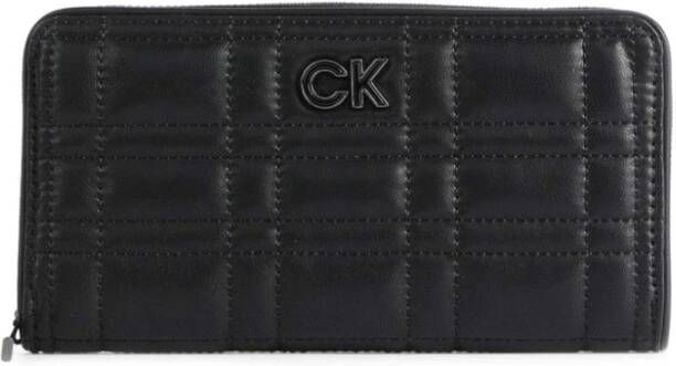 Calvin Klein Dames Portemonnee van Synthetisch Leer met Creditcardhouder en Muntvakje Black Dames