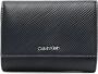 Calvin Klein Zwarte Polyurethaan Portemonnee met Rfid Blokker Zwart Dames - Thumbnail 1