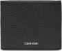 Calvin Klein Heren Portemonnee Zwart Rfid Blokkering Contrast Details Black Heren - Thumbnail 1
