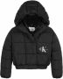 Calvin Klein Zwarte Gewatteerde Jas Ck Archive Puffer Jacket - Thumbnail 2
