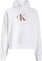 Calvin Klein Jeans Premium Hoodie met Ongeëvenaarde Stijl en Comfort White Dames - Thumbnail 1