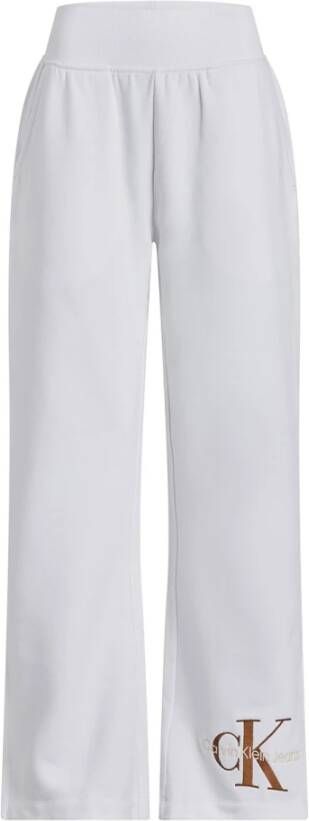 Calvin Klein Jeans Zware katoenen sweatpants White Dames