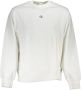 Calvin Klein Witte Heren Sweatshirt Lange Mouwen 100% Katoen Wit Heren - Thumbnail 1