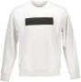 Calvin Klein Witte Katoenen Trui Lange Mouwen Ronde Hals Print Logo White Heren - Thumbnail 1