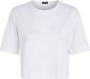 Calvin Klein Witte Polyester T-shirt met Korte Mouw en Ronde Hals Wit Dames - Thumbnail 1