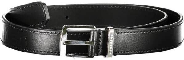 Calvin Klein Women Leather Belt Black Zwart Dames