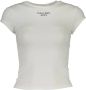 Calvin Klein Women Short Sleeve T-shirt White Wit Dames - Thumbnail 4