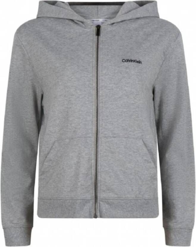 Calvin Klein Zip-through sweatshirt Grijs Heren