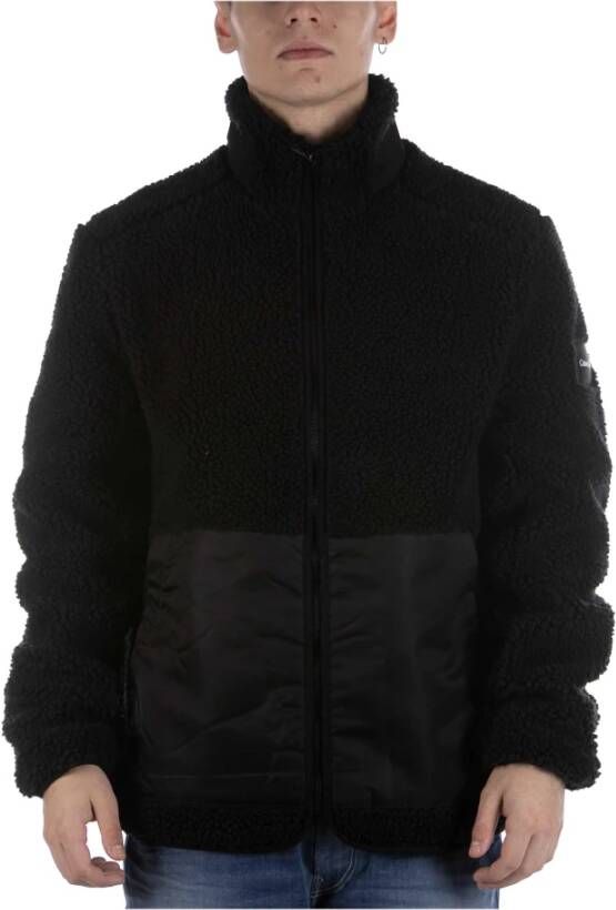 CK Calvin Klein Sherpa jacket met labelpatch