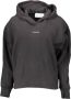 Calvin Klein Hoodie MICRO BRANDING HOODIE met jeans micro logo-opschrift - Thumbnail 4
