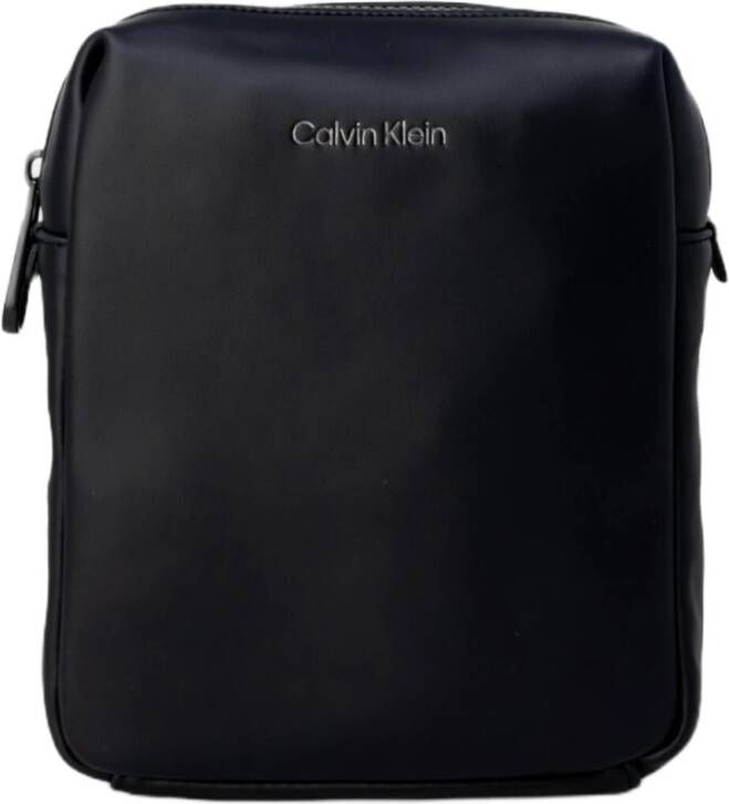 Calvin Klein Zwarte CK Must Reporter Tas van Eco-leer Zwart Heren