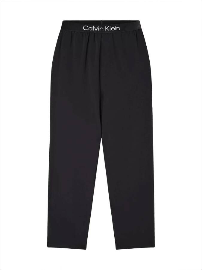 Calvin Klein Zwarte elastische taille pyjamabroek Black Dames