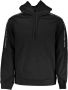 Calvin Klein Zwarte Logo Tape Hoodie voor Heren Black Heren - Thumbnail 2