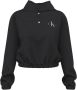 Calvin Klein Zwarte fleece trui met hoge kraag en elastische taille Zwart Dames - Thumbnail 1