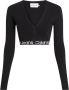 Calvin Klein Jeans Gezellige Intarsia Sweater voor Vrouwen Black Dames - Thumbnail 1