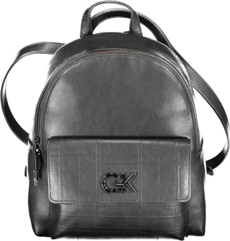 Calvin Klein Zwarte damesrugzak met verstelbare bandjes Black Unisex