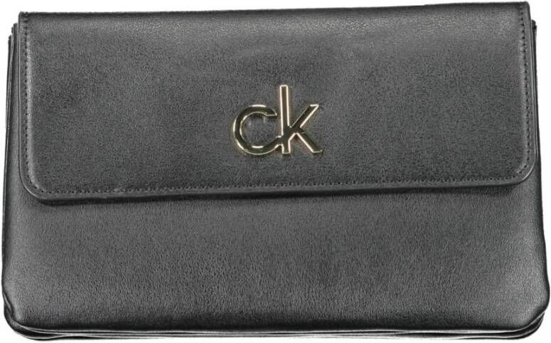 Calvin Klein Crossbody bags Re-Lo Double Comp Crossbody with Flap in black