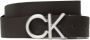 Calvin Klein Zwarte Leren Herenriem Klassieke Stijl Black Heren - Thumbnail 1