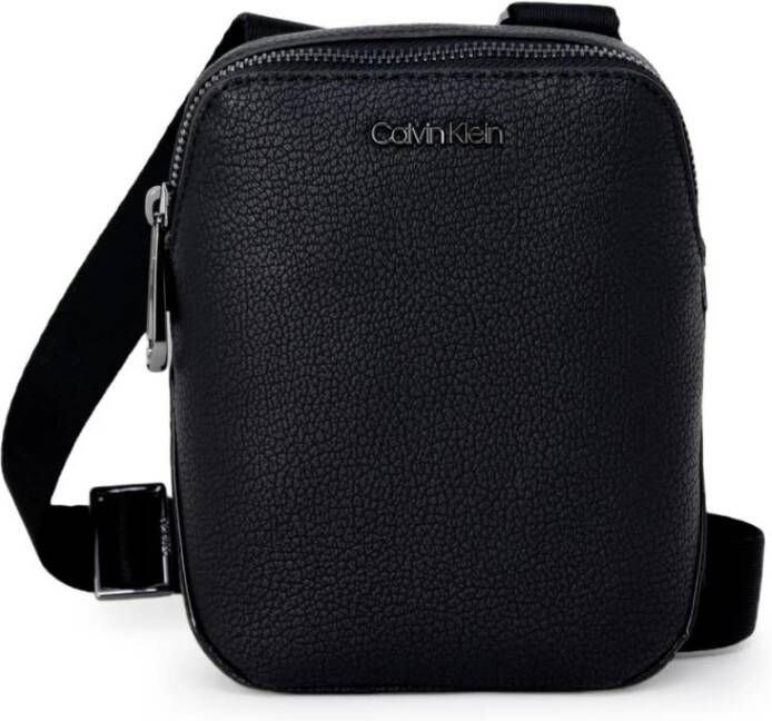 Calvin Klein Zwarte Herentas met Rits Zwart Heren