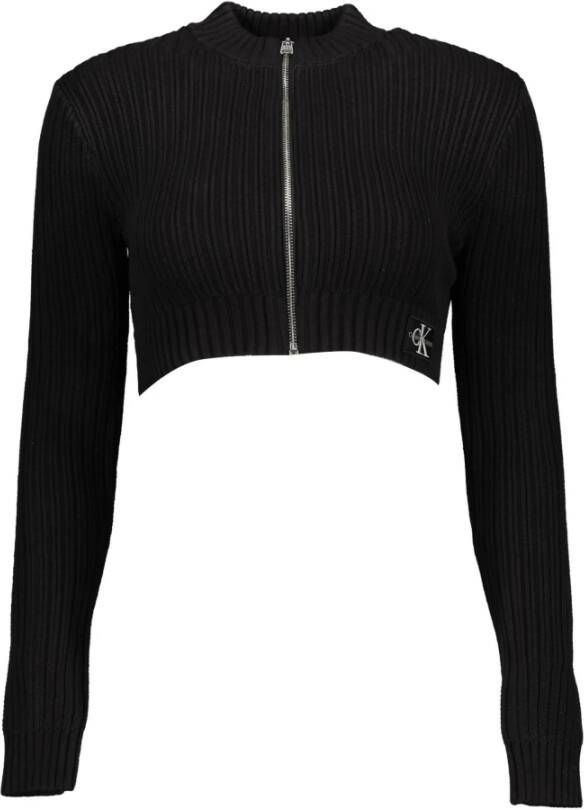 Calvin Klein Jeans Badge bijgesneden zip-de J20J220441beh Zwart Dames