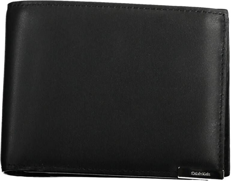 Calvin Klein Heren Portemonnee Zwart Rfid Blokkering Contrast Details Black Heren