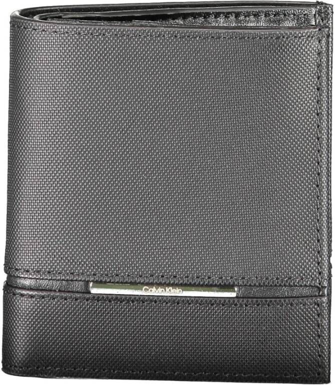 Calvin Klein Heren Portemonnee Zwart Rfid Blokkering Contrast Details Black Heren