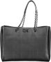 Calvin Klein Zwarte polyester handtas met kettinghandvatten Black Dames - Thumbnail 2