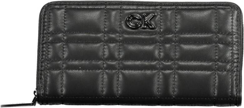 Calvin Klein Dames Portemonnee van Synthetisch Leer met Creditcardhouder en Muntvakje Black Dames