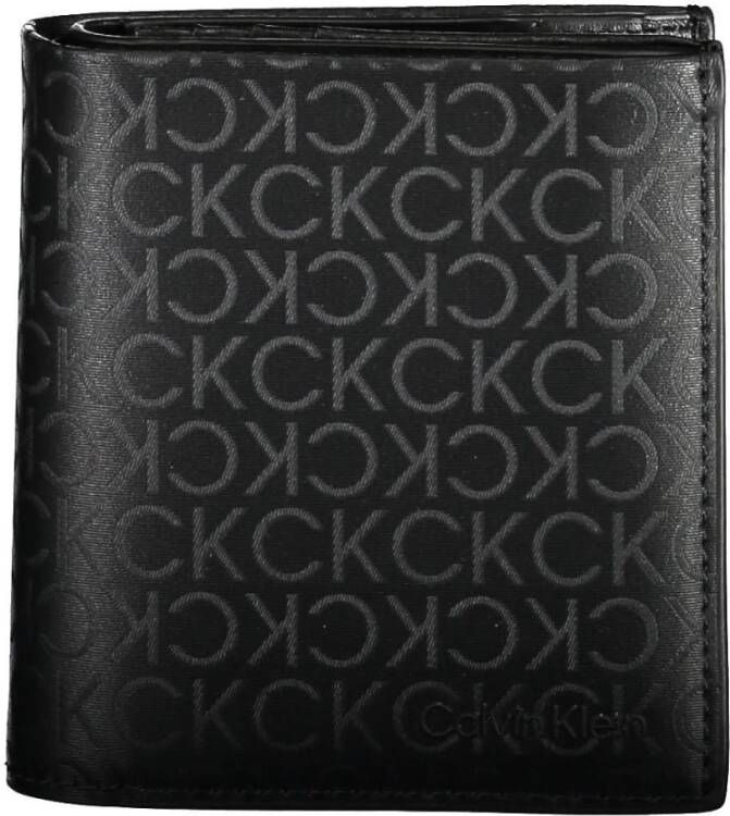 Calvin Klein Heren Portemonnee Zwart Rfid Blokkering Contrast Details Black Heren