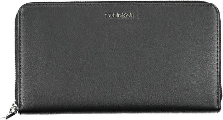 Calvin Klein Dames portemonnee met rits en creditcardhouder Black Dames