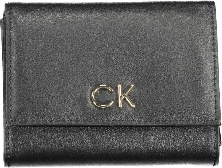 Calvin Klein Elegante Rfid Portemonnee Zwart Black Dames