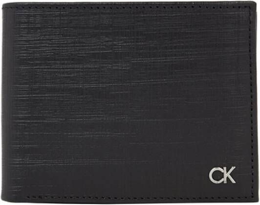 Calvin Klein Elegante leren portemonnee met RFID-bescherming Black Heren
