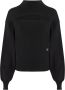 Calvin Klein Zwarte Sweaters met Zachte Pasvorm en Stijlvol Ontwerp Zwart Dames - Thumbnail 4