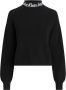Calvin Klein Zwarte truien met hoge kraag en opvallend logo Black Dames - Thumbnail 2