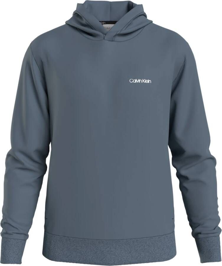 Calvin Klein Zweet-ck hoodie micro-logo repreve Blauw Heren