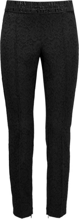 CAMBIO Zwarte geweven structuur broek Black Dames