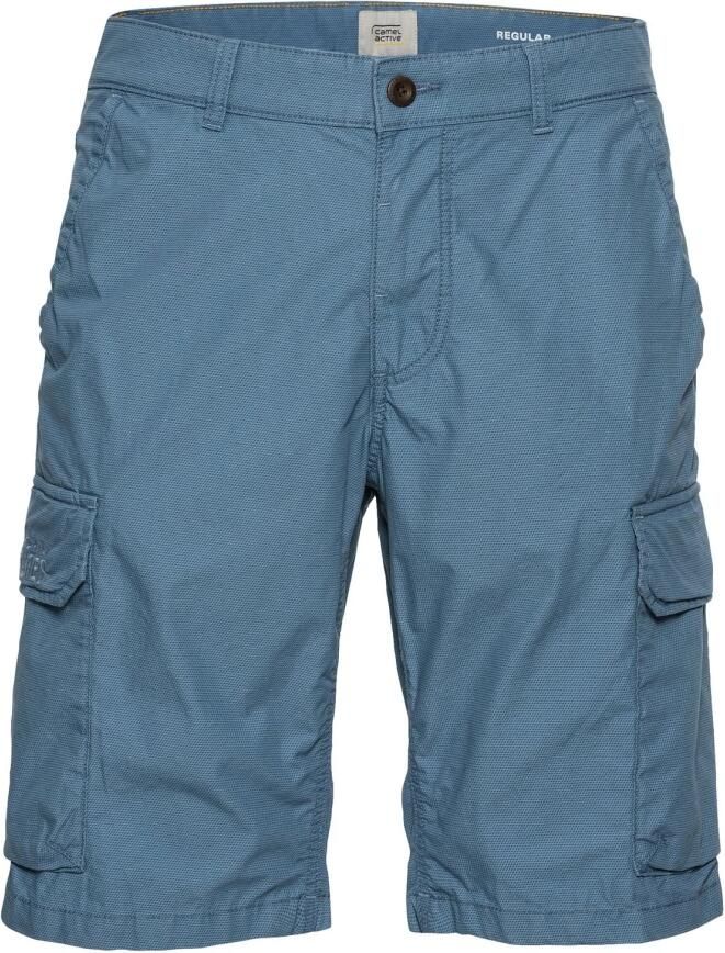 Camel active Blauwe Cargo Shorts met Gedrukt Ontwerp Blue Heren
