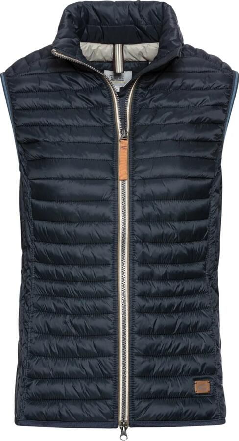 Camel active Regular fit bodywarmer met opstaande kraag en labeldetail