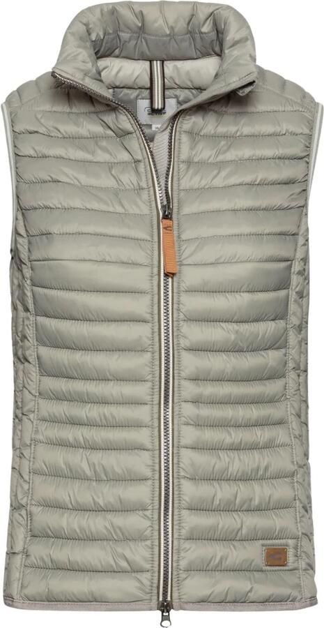 Camel active Regular fit bodywarmer met opstaande kraag en labeldetail