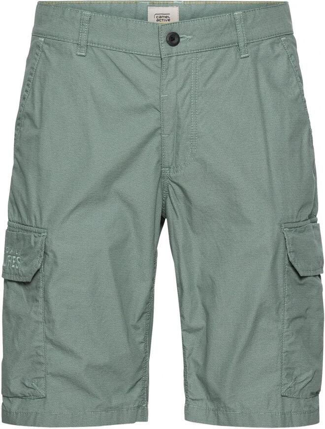 Camel active Groene Cargo Shorts met Print Green Heren