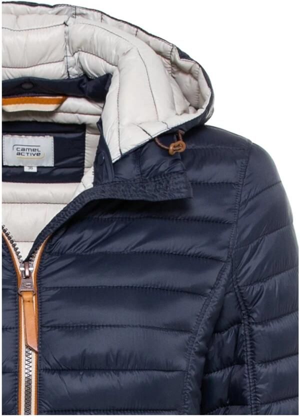 Camel active Licht gewatteerde jas van gerecycled polyamide Blue Dames