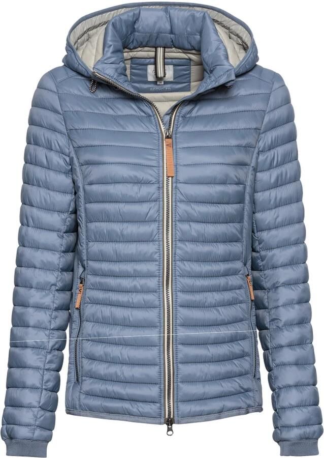Camel active Lichte gerecyclede polyamide gewatteerde jas Blue Dames - Foto 3