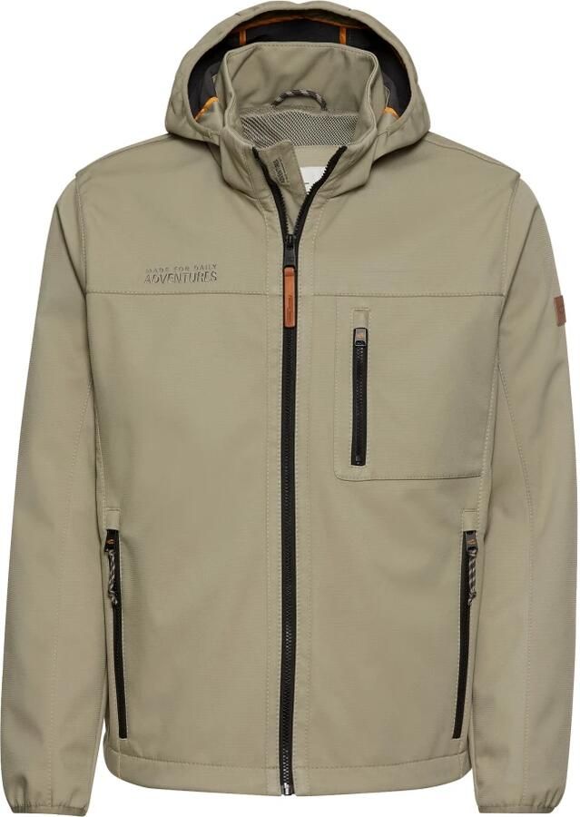 Camel active Softshell jack van gerecycled polyester Beige Heren - Foto 3
