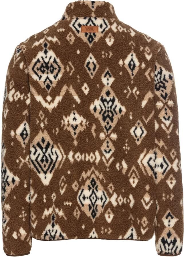 Camel active Stijlvol Fleecejack met Opstaande Kraag Brown Heren - Foto 3