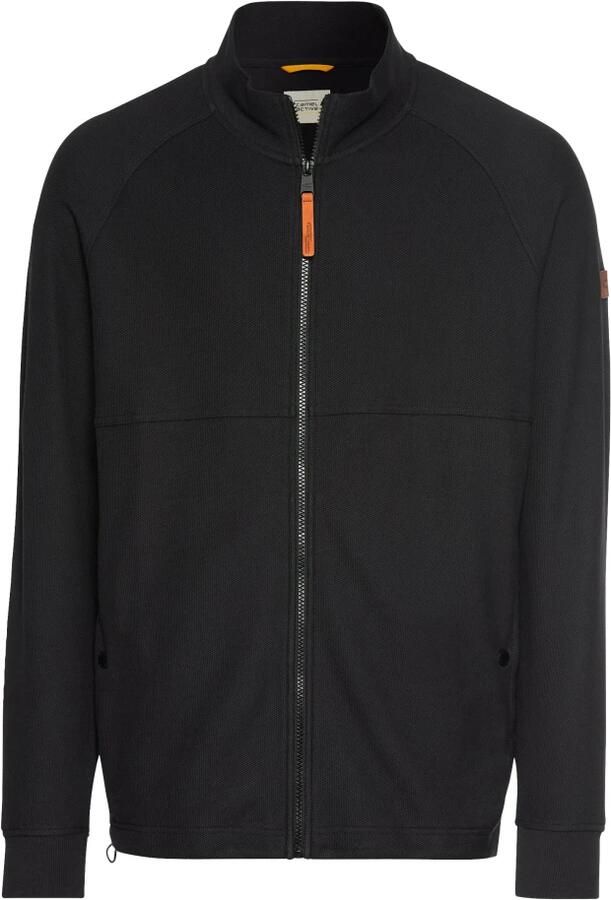 Camel active Stijlvolle Sweatjack met Opstaande Kraag Black Heren - Foto 4
