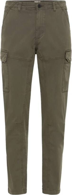 Camel active Cargo broek met smalle pasvorm Groen Heren